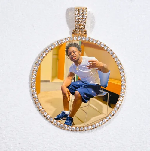 MEDIUM 3D CIRCLE CUSTOM PICTURE PENDANT sold by The GUU Shop