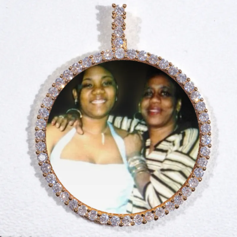 LARGE 3D CIRCLE CUSTOM PICTURE PENDANT sold by The GUU Shop