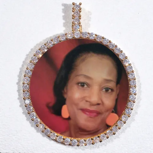 LARGE 3D CIRCLE CUSTOM PICTURE PENDANT sold by The GUU Shop