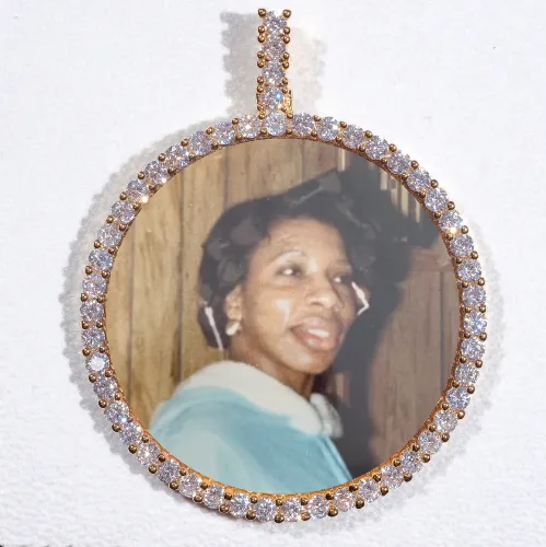 LARGE 3D CIRCLE CUSTOM PICTURE PENDANT sold by The GUU Shop