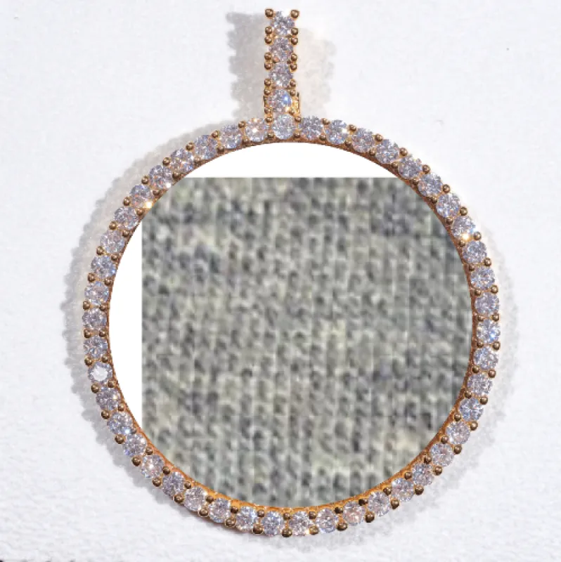 LARGE 3D CIRCLE CUSTOM PICTURE PENDANT sold by The GUU Shop