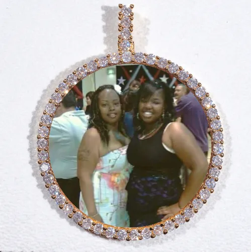 LARGE 3D CIRCLE CUSTOM PICTURE PENDANT sold by The GUU Shop