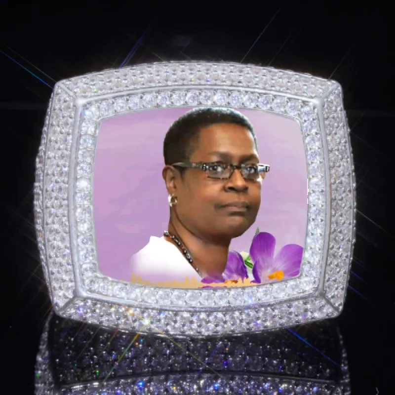 3D CUSTOM PICTURE ICED RING sold by The GUU Shop