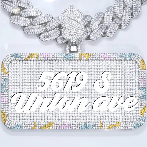 CUSTOM LETTER NECKLACE 3D COLORFUL SQUARE sold by The GUU Shop