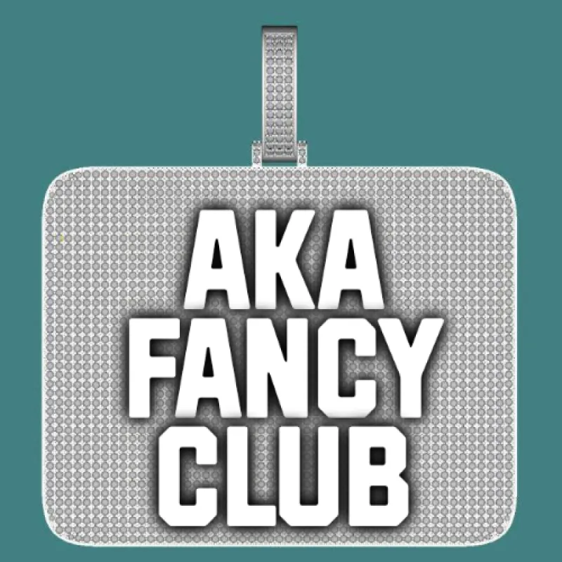 CUSTOM LETTER NECKLACE 3D BIG SQUARE sold by The GUU Shop