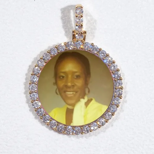 3D CIRCLE CUSTOM PICTURE PENDANT SMALL SIZE sold by The GUU Shop