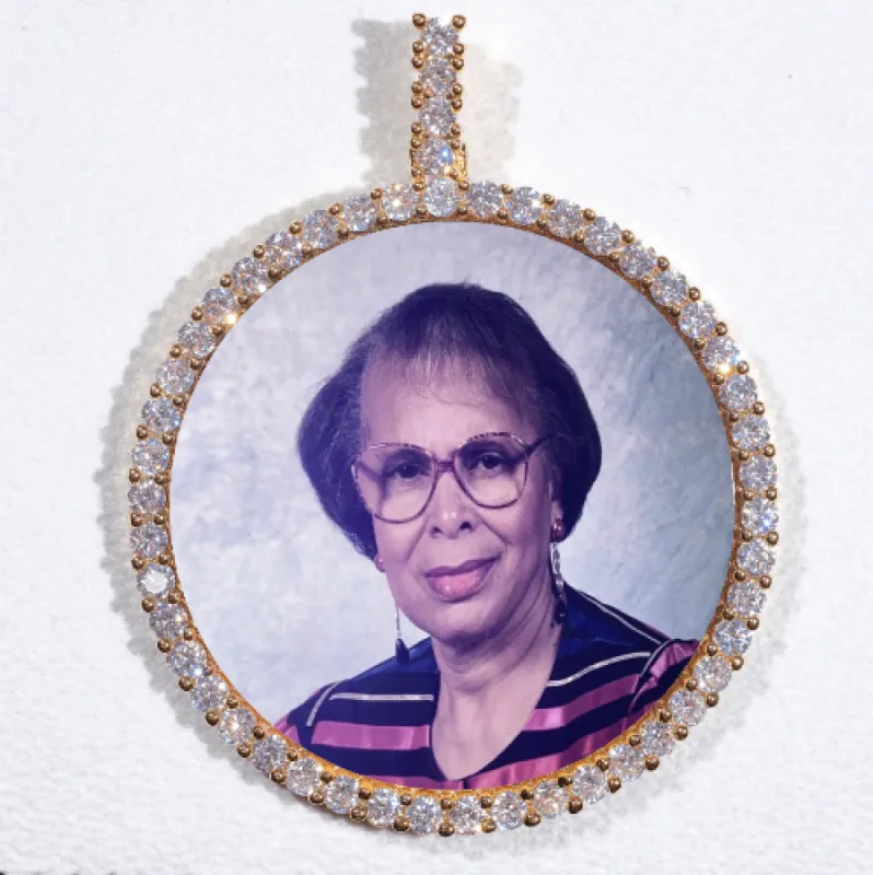 LARGE 3D CIRCLE CUSTOM PICTURE PENDANT sold by The GUU Shop