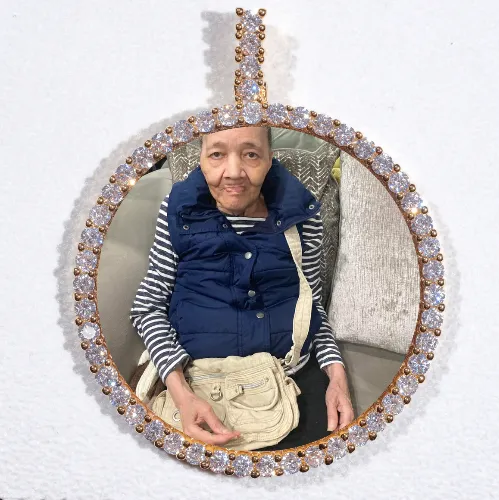 LARGE 3D CIRCLE CUSTOM PICTURE PENDANT sold by The GUU Shop