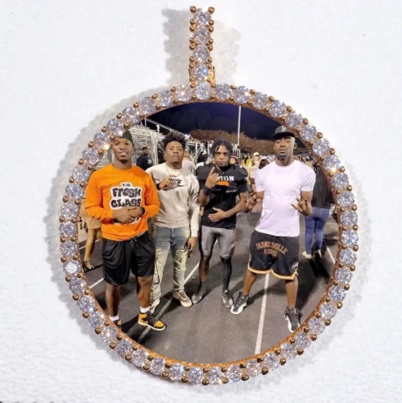 LARGE 3D CIRCLE CUSTOM PICTURE PENDANT sold by The GUU Shop