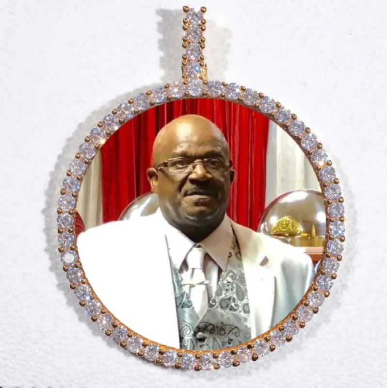 LARGE 3D CIRCLE CUSTOM PICTURE PENDANT sold by The GUU Shop