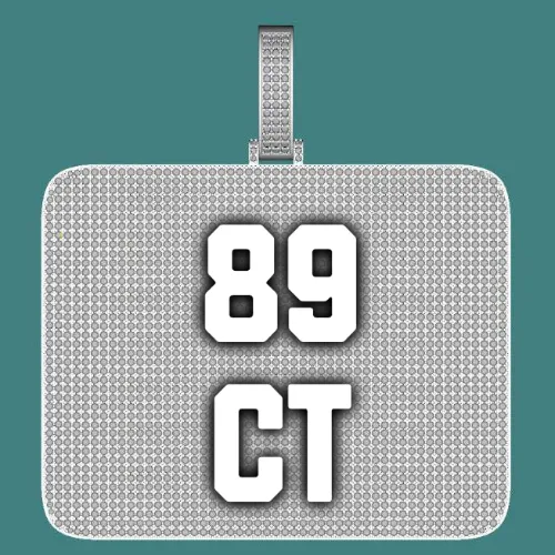 CUSTOM LETTER NECKLACE 3D BIG SQUARE sold by The GUU Shop