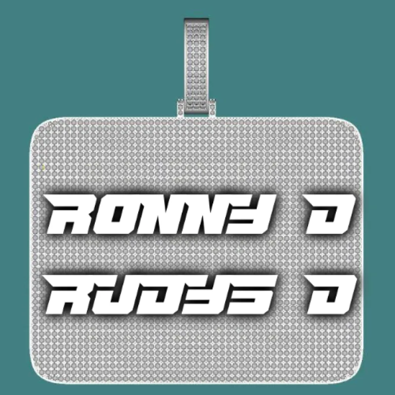 CUSTOM LETTER NECKLACE 3D BIG SQUARE sold by The GUU Shop