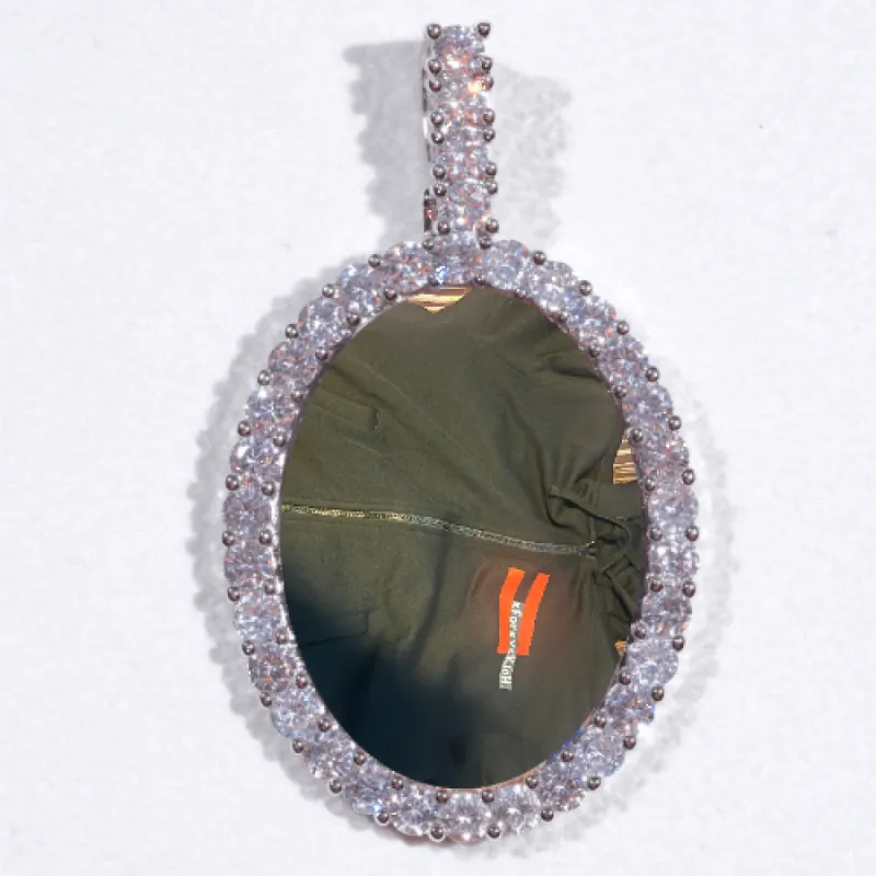 Large 3D Oval Custom Picture Pendant sold by The GUU Shop