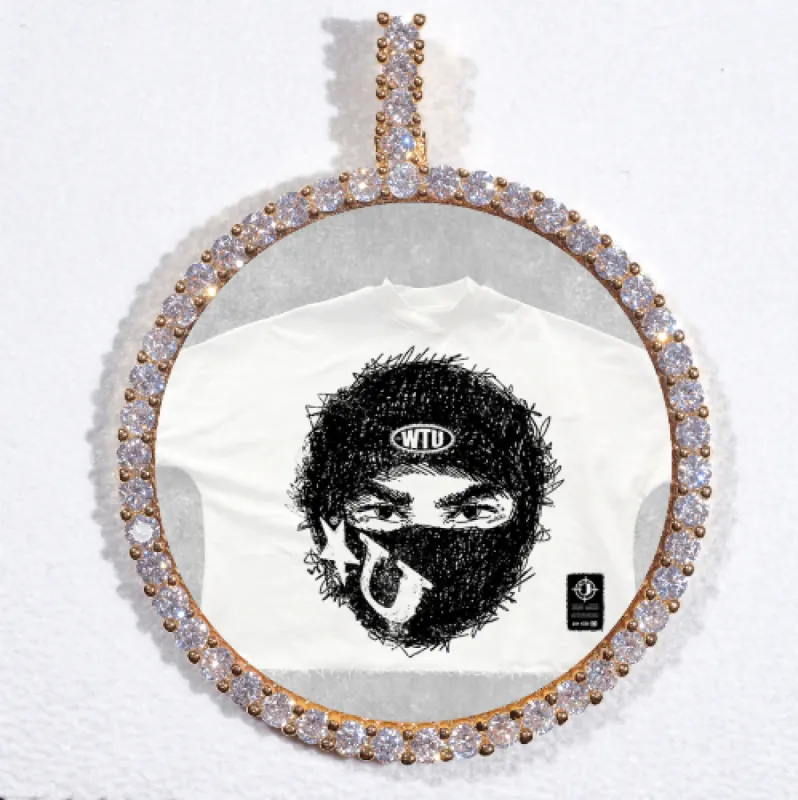 LARGE 3D CIRCLE CUSTOM PICTURE PENDANT sold by The GUU Shop