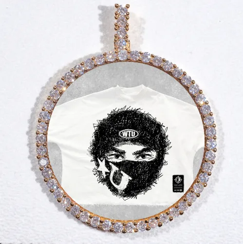 LARGE 3D CIRCLE CUSTOM PICTURE PENDANT sold by The GUU Shop