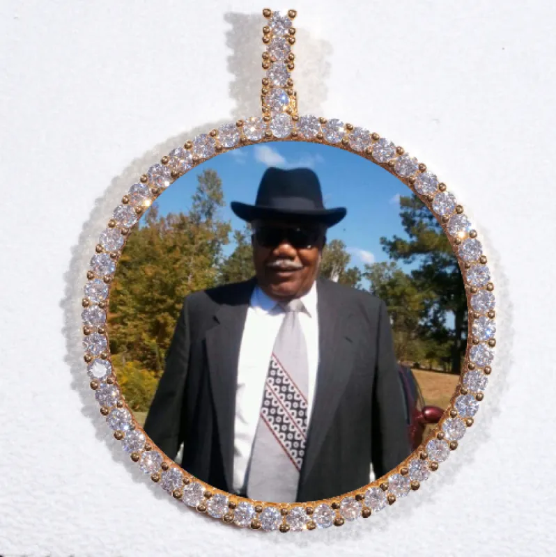 LARGE 3D CIRCLE CUSTOM PICTURE PENDANT sold by The GUU Shop