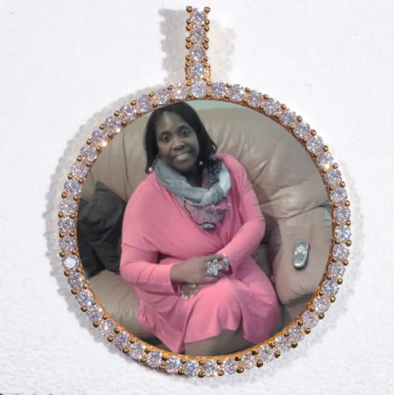 LARGE 3D CIRCLE CUSTOM PICTURE PENDANT sold by The GUU Shop