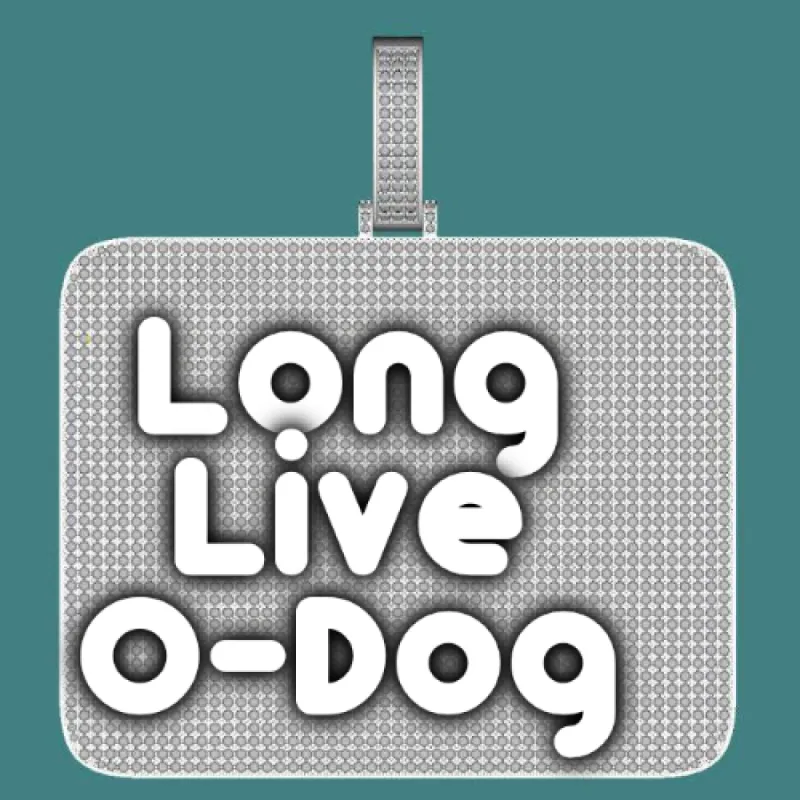 CUSTOM LETTER NECKLACE 3D BIG SQUARE sold by The GUU Shop