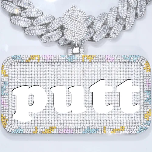 CUSTOM LETTER NECKLACE 3D COLORFUL SQUARE sold by The GUU Shop