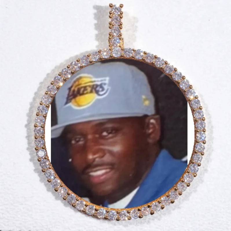 LARGE 3D CIRCLE CUSTOM PICTURE PENDANT made by The GUU Shop