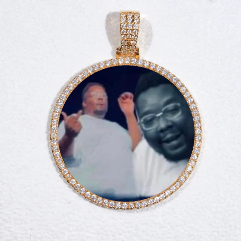 MEDIUM 3D CIRCLE CUSTOM PICTURE PENDANT sold by The GUU Shop