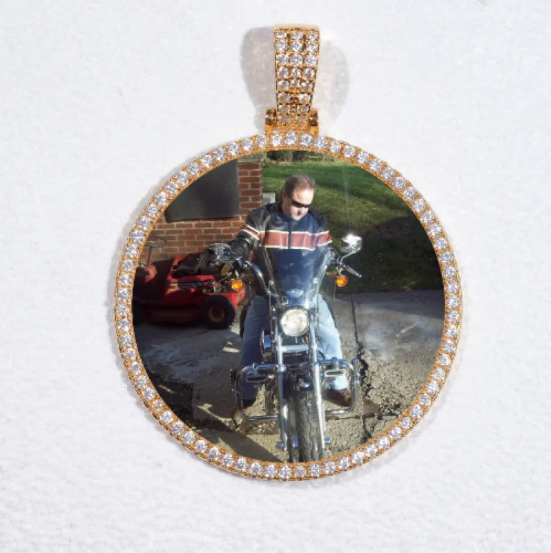 MEDIUM 3D CIRCLE CUSTOM PICTURE PENDANT sold by The GUU Shop