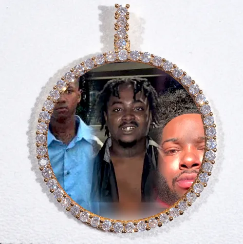 LARGE 3D CIRCLE CUSTOM PICTURE PENDANT sold by The GUU Shop