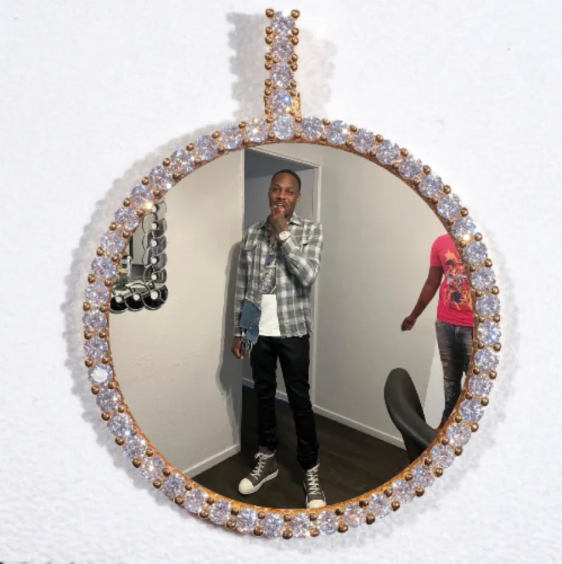 LARGE 3D CIRCLE CUSTOM PICTURE PENDANT sold by The GUU Shop