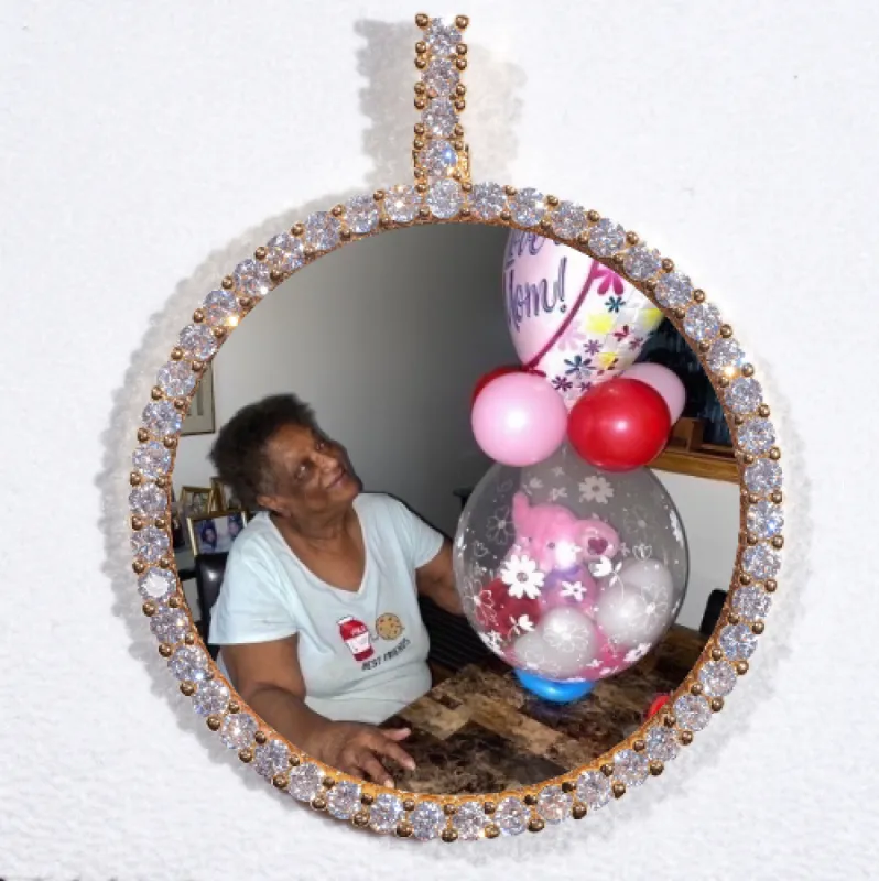 LARGE 3D CIRCLE CUSTOM PICTURE PENDANT sold by The GUU Shop