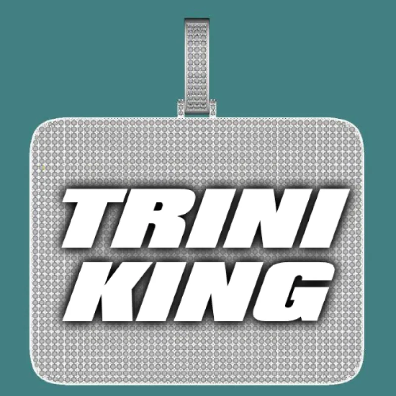 CUSTOM LETTER NECKLACE 3D BIG SQUARE sold by The GUU Shop