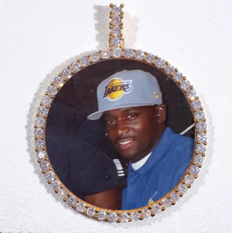 LARGE 3D CIRCLE CUSTOM PICTURE PENDANT sold by The GUU Shop