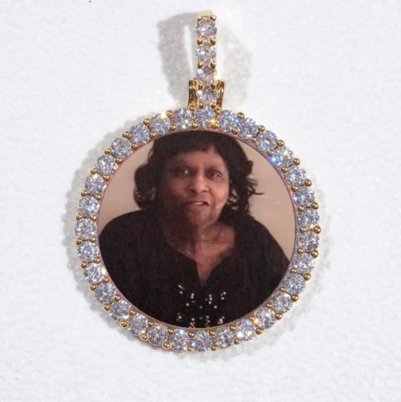 3D CIRCLE CUSTOM PICTURE PENDANT SMALL SIZE sold by The GUU Shop