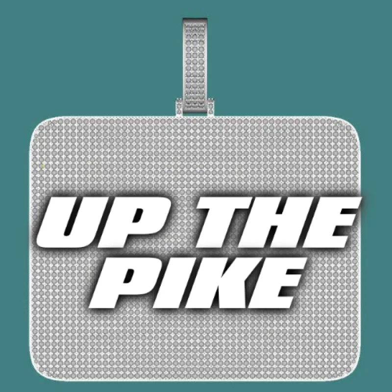 CUSTOM LETTER NECKLACE 3D BIG SQUARE sold by The GUU Shop