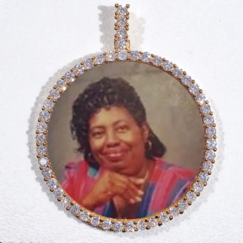 LARGE 3D CIRCLE CUSTOM PICTURE PENDANT sold by The GUU Shop