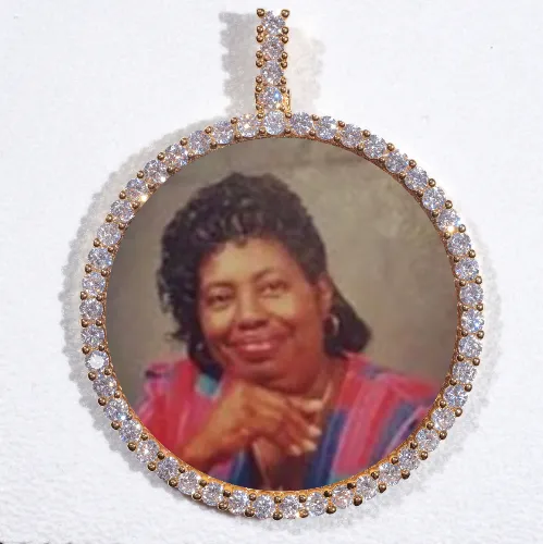 LARGE 3D CIRCLE CUSTOM PICTURE PENDANT sold by The GUU Shop