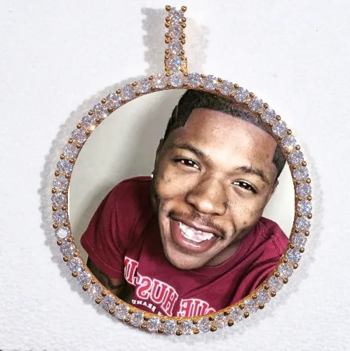 LARGE 3D CIRCLE CUSTOM PICTURE PENDANT sold by The GUU Shop