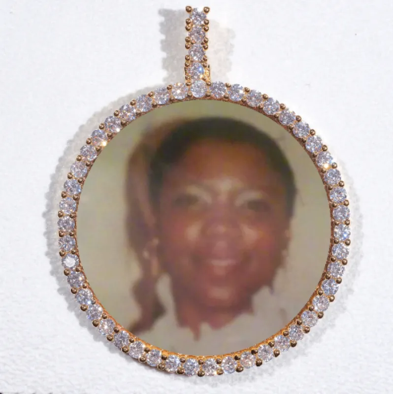 LARGE 3D CIRCLE CUSTOM PICTURE PENDANT sold by The GUU Shop