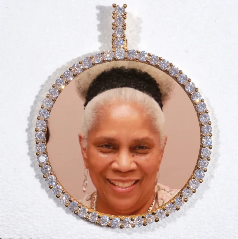 LARGE 3D CIRCLE CUSTOM PICTURE PENDANT sold by The GUU Shop