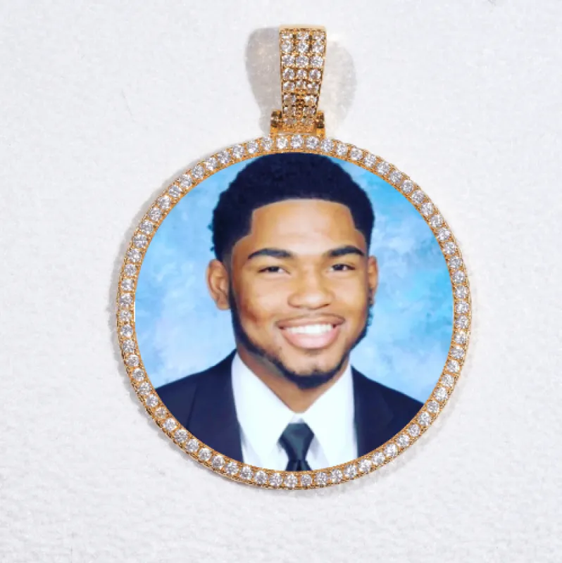 MEDIUM 3D CIRCLE CUSTOM PICTURE PENDANT sold by The GUU Shop