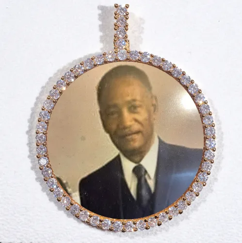 LARGE 3D CIRCLE CUSTOM PICTURE PENDANT sold by The GUU Shop