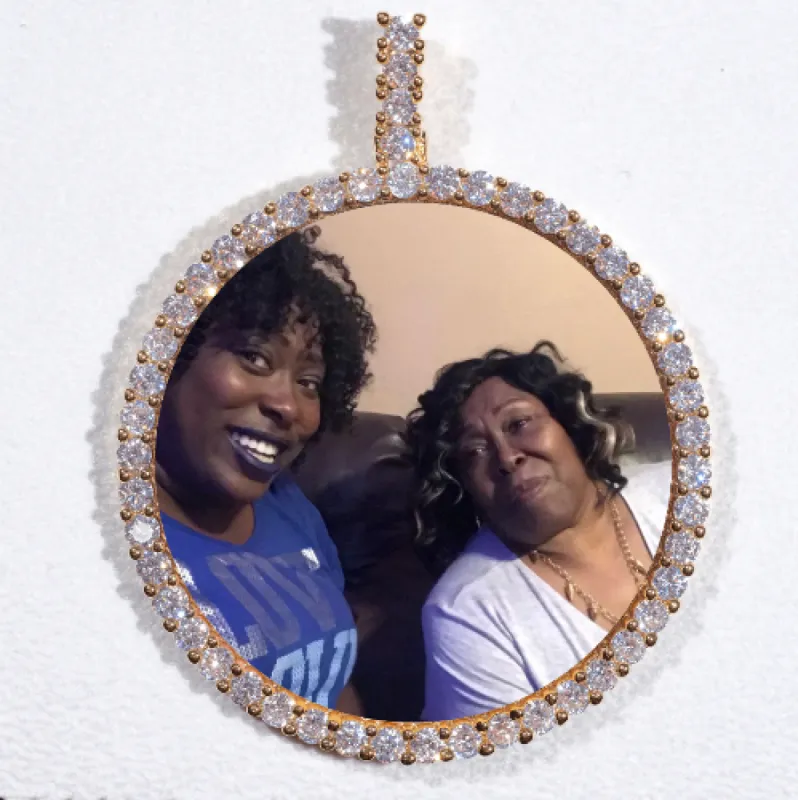 LARGE 3D CIRCLE CUSTOM PICTURE PENDANT sold by The GUU Shop