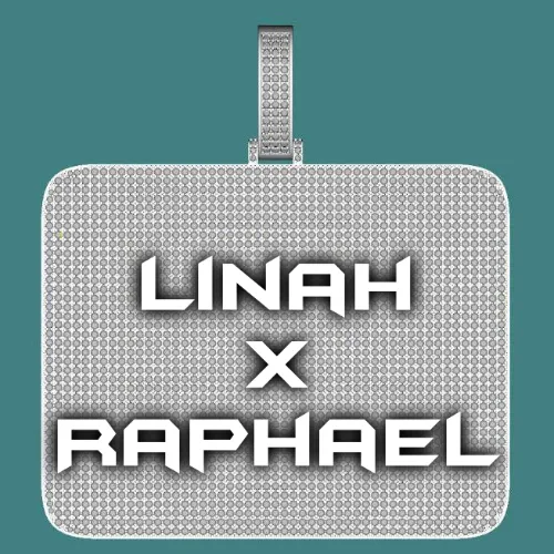 CUSTOM LETTER NECKLACE 3D BIG SQUARE sold by The GUU Shop