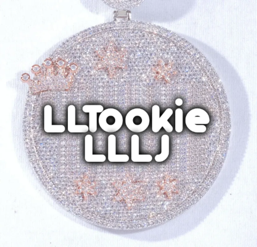 CUSTOM LETTER NECKLACE 3D BIG CROWN DISC sold by The GUU Shop