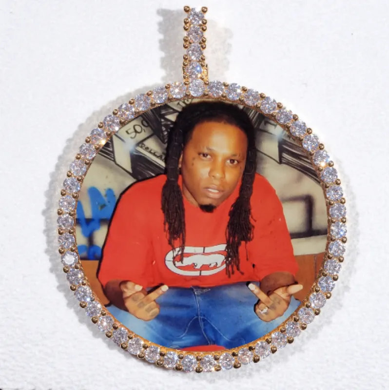 LARGE 3D CIRCLE CUSTOM PICTURE PENDANT sold by The GUU Shop