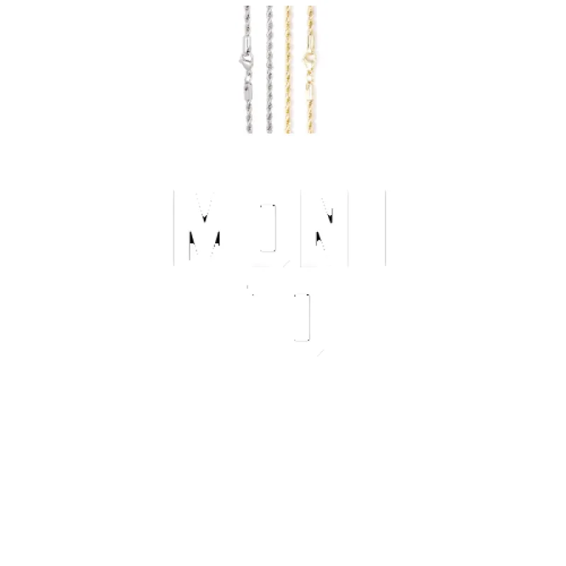 Custom Letters Baguette Two Layer Necklace sold by The GUU Shop