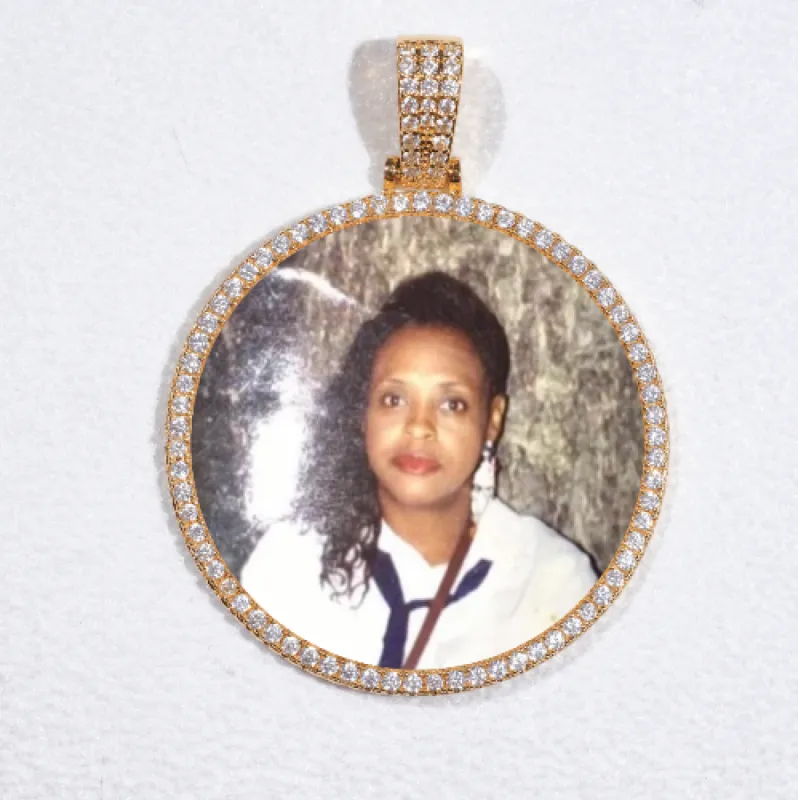 MEDIUM 3D CIRCLE CUSTOM PICTURE PENDANT sold by The GUU Shop