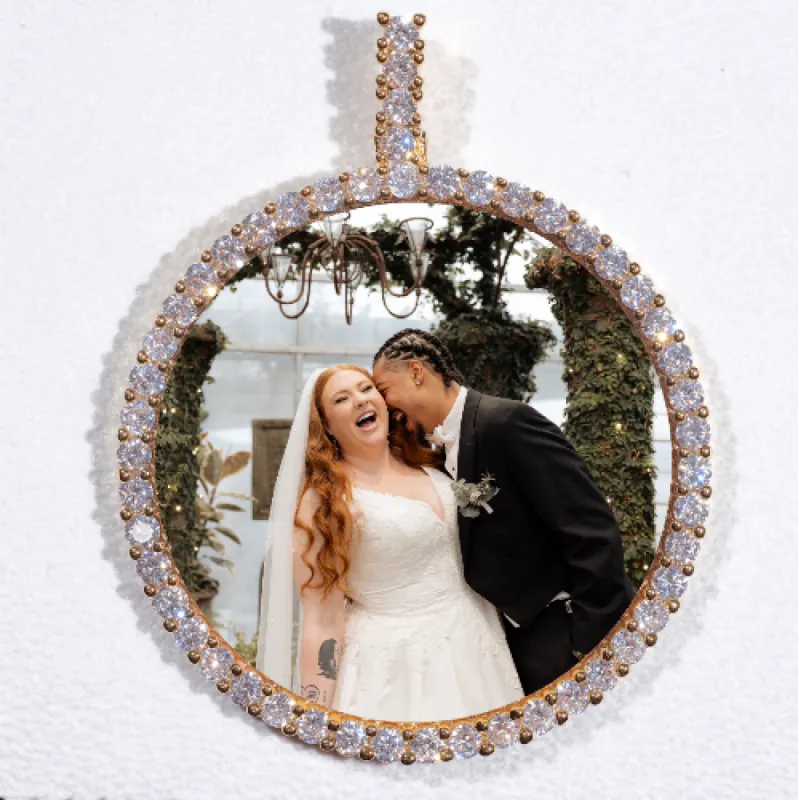 LARGE 3D CIRCLE CUSTOM PICTURE PENDANT sold by The GUU Shop