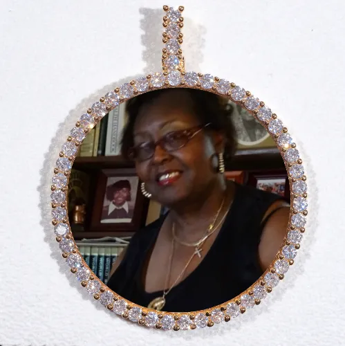 LARGE 3D CIRCLE CUSTOM PICTURE PENDANT sold by The GUU Shop