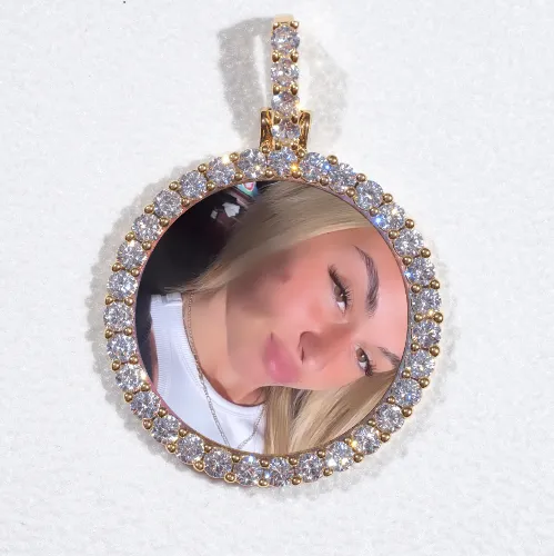 3D CIRCLE CUSTOM PICTURE PENDANT SMALL SIZE sold by The GUU Shop