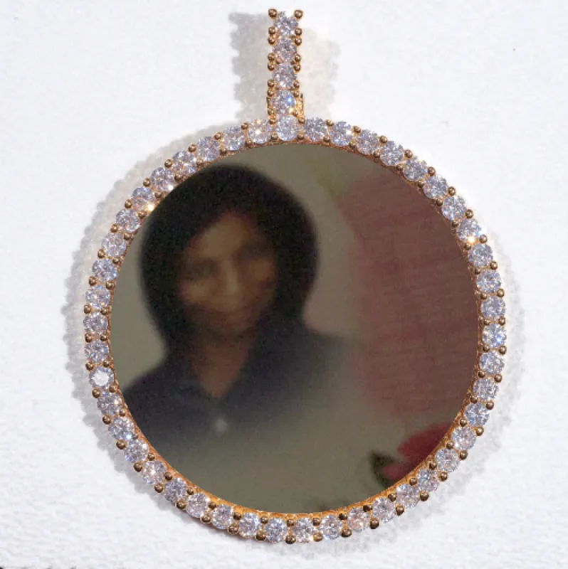 LARGE 3D CIRCLE CUSTOM PICTURE PENDANT sold by The GUU Shop